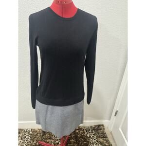 Theory Black Long Sleeve‎ Crew Neck dress Casual Everyday